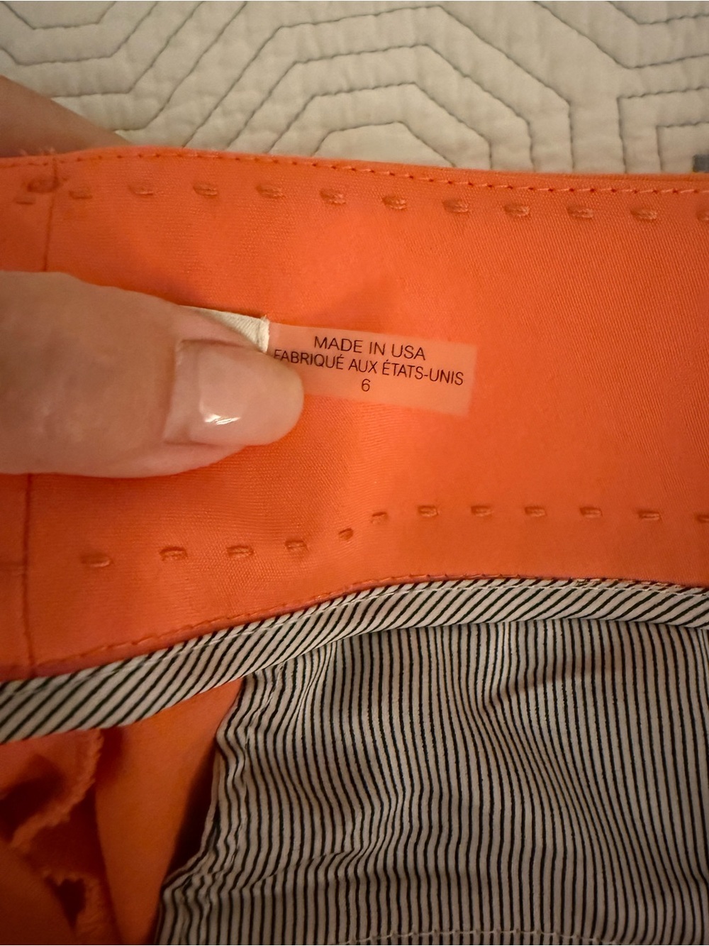 Alice + Olivia Bright Orange  Tailored Shorts - Picture 5 of 7